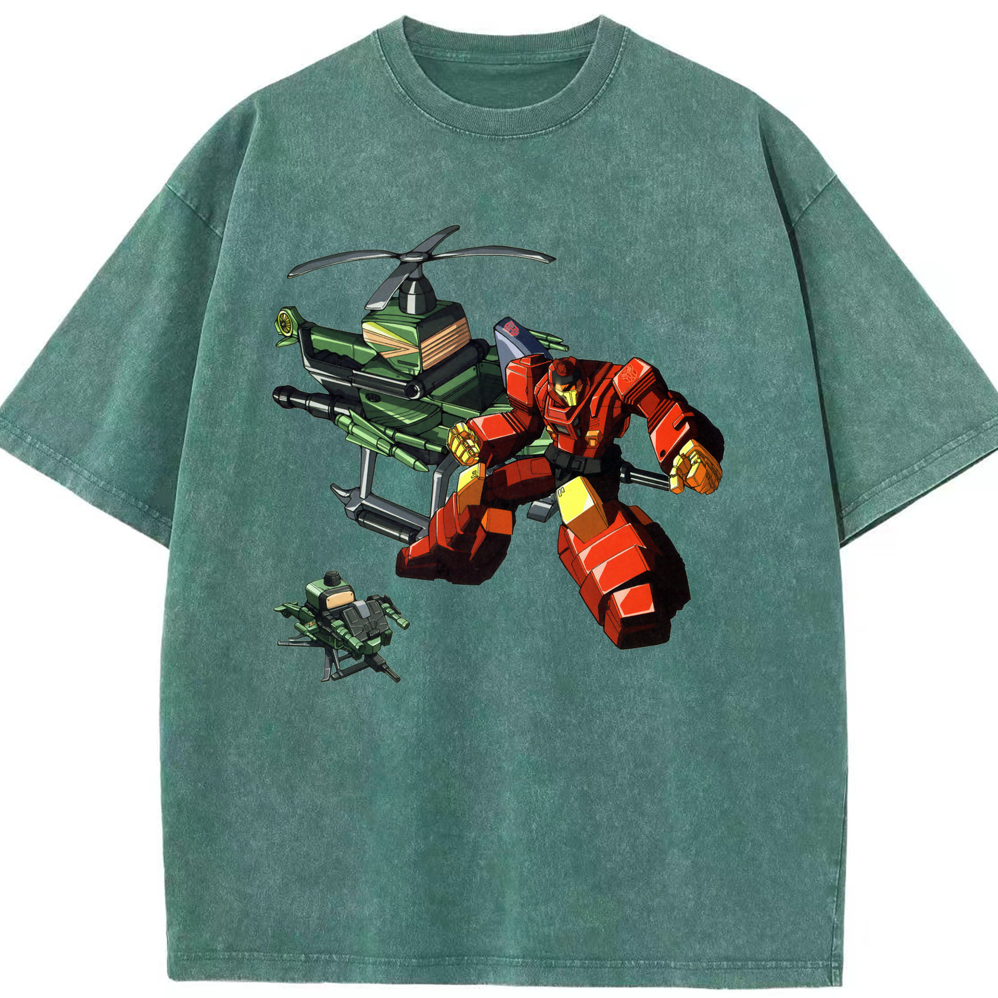 （画像用）  綿100% ヴィンテージ風 半袖Tシャツ（フロントプリント）